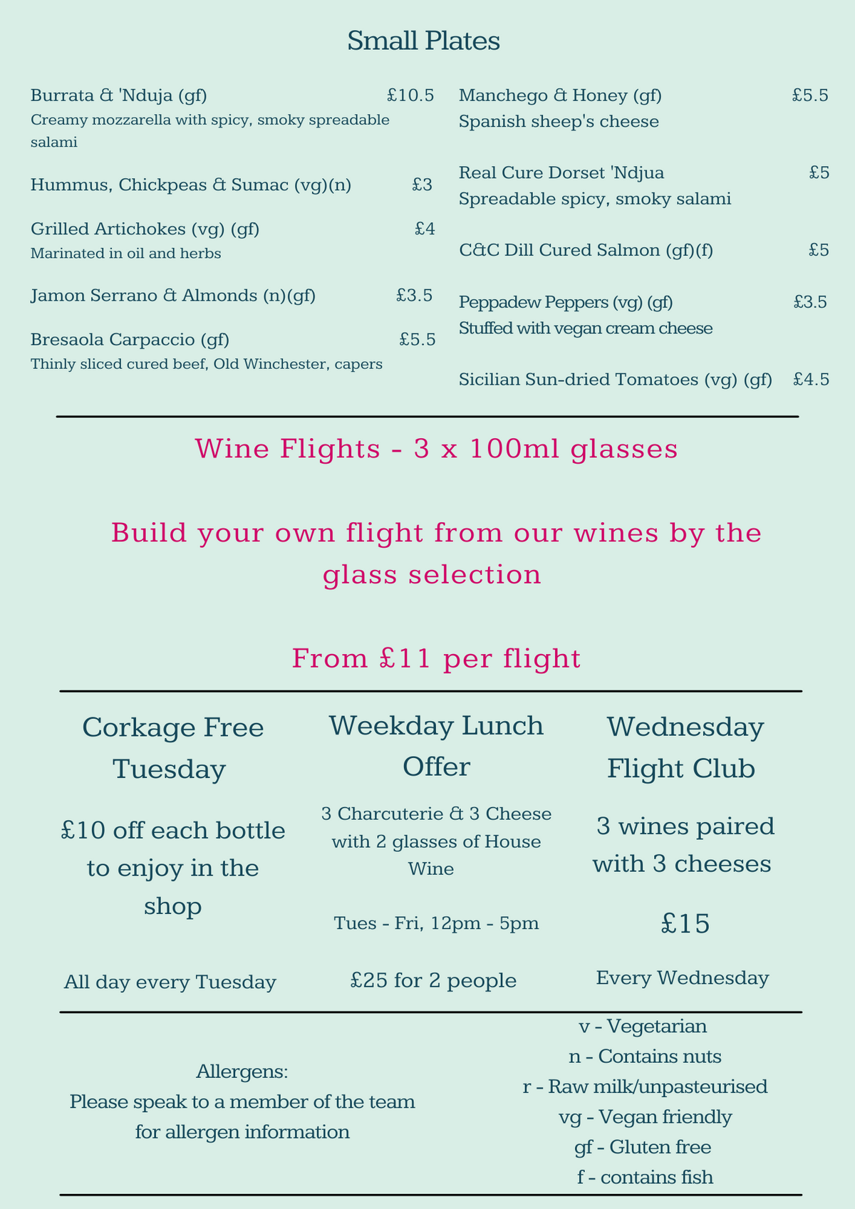 Food Menu – Crushed & Cured